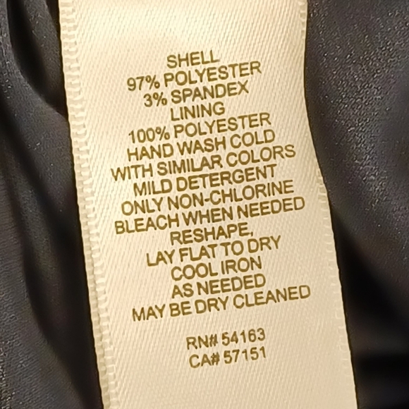 NWT Eliza J Navy Blue A-Line Sleeveless Formal Evening Knee Length Dress - Picture 12 of 12